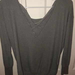 Gray cross-back tunic, WORN ONCE